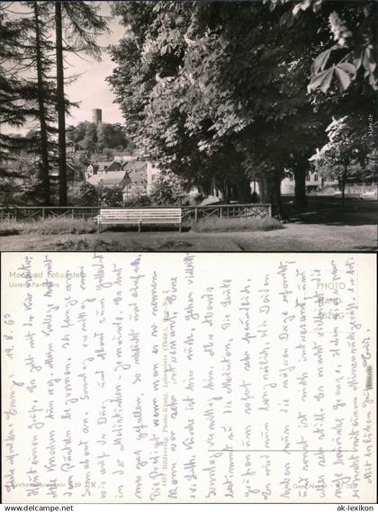 Ansichtskarte Bad Lobenstein Moorbad Lobenstein: Untere Parkallee 1960