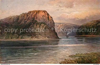 43135844 Loreley Lorelei Kuenstlerkarte Blick Loreley