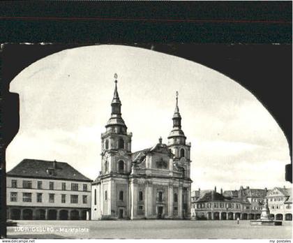 70098885 Ludwigsburg Ludwigsburg Marktplatz x 1965