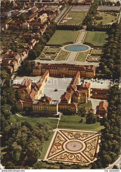 72152499 Ludwigsburg Schloss Ludwigsburg mit Garten Bluehendes Barock Fliegerauf