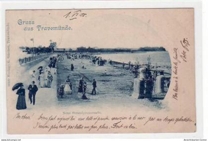 39072007 - Luebeck Travemuende,  Neue Strandpromenade  gelaufen, 1905. Leicht buegig, sonst gut erhalten