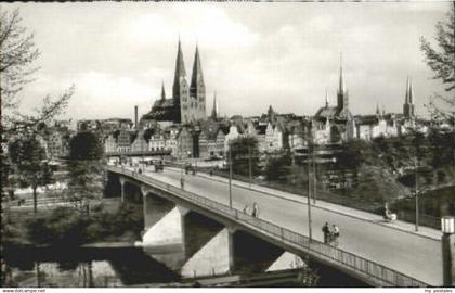 70119640 Luebeck Luebeck Marienbruecke ungelaufen ca. 1955 Luebeck