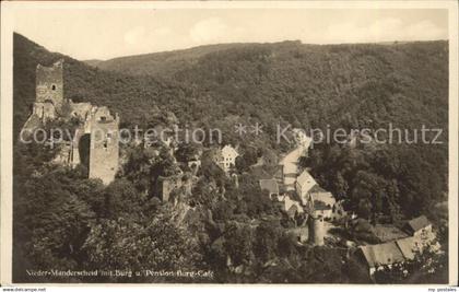 71577552 Manderscheid Eifel Nieder-Manderscheid Burg Pension Burg-Cafe