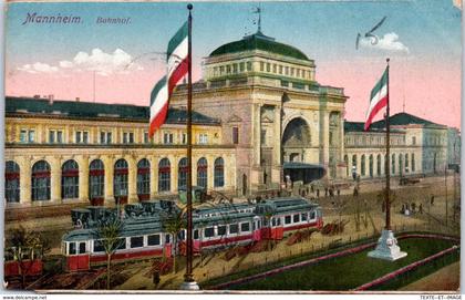 Allemagne - BADE WURTEMBERG - MANNHEIM - bahnhof