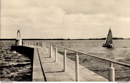 CPA Wieck Eldena Greifswald, Mole 4, Segelboot