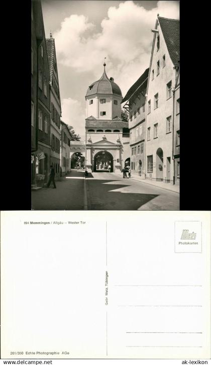 Memmingen Persone, Geschäft, Strassen Partie am Wester Tor 1965