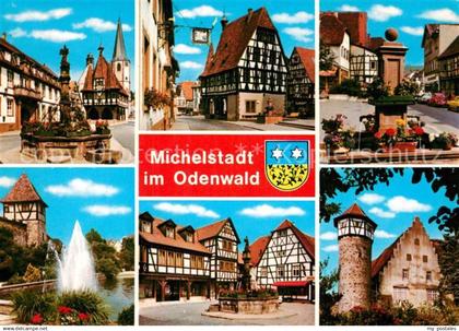 73003375 Michelstadt Brunnen Stadtansichten Michelstadt