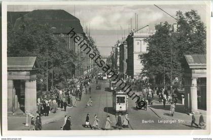 Berlin - Mitte - Leipziger Strasse - Strassenbahn - Foto-Ansichtskarte - Verlag PSB