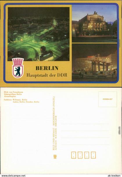 Mitte Berlin  Mitte, Konzerthaus Ansichtskarte  Alexanderplatz 1987