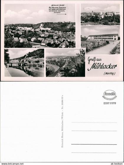 Ansichtskarte Mühlacker MB: Stadtansichten 1958