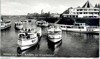 70630348 Muelheim Ruhr Muelheim Ruhr Ruhrflotte Wasserbahnhof * Muelheim