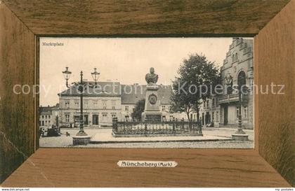 43251455 Muencheberg Marktplatz Denkmal Bueste Bilderrahmen