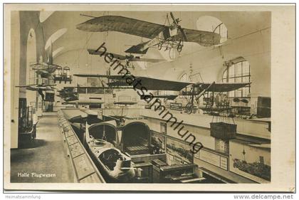 München - Deutsches Museum - Halle Flugwesen - Foto-AK - Verlag J. Lindauer München