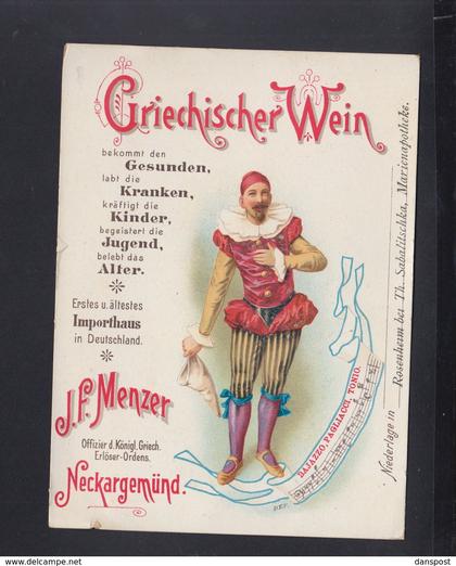 Werbung Griechischer Wein J.F. Menzer Neckargemünd (2)