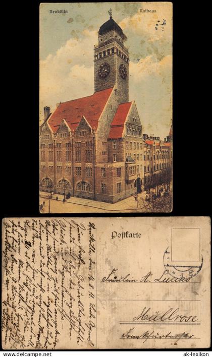 Ansichtskarte Neukölln-Berlin Rixdorf Rathaus 1922
