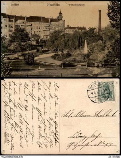 Ansichtskarte Neukölln-Berlin Rixdorf Wildenbruchplatz 1912