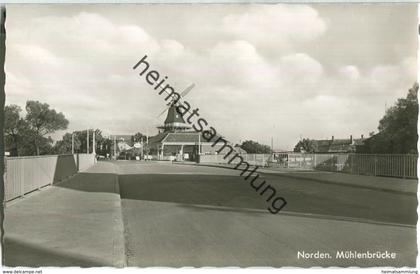 Norden - Mühlenbrücke - Foto-Ansichtskarte - Verlag Cramers Kunstanstalt Dortmund