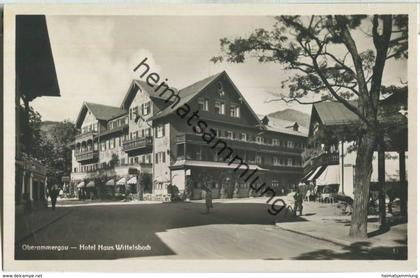 Oberammergau - Hotel Haus Wittelsbach - Foto-Ansichtskarte - Verlag W. Pfingstl Oberammergau