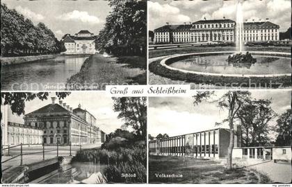 71504859 Schleissheim Oberschleissheim Volksschule u.Schloss