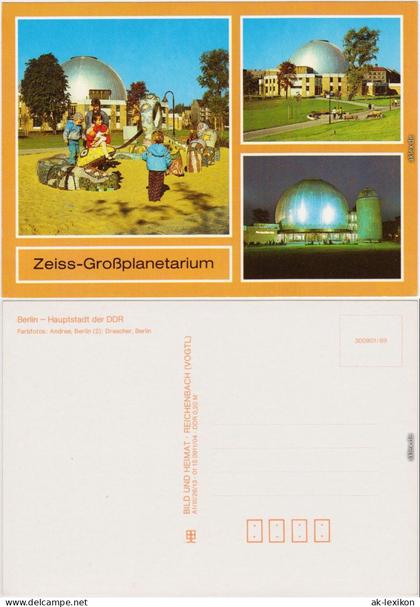 Ansichtskarte  Pankow Berlin Zeiss - Großplanetarium 1989