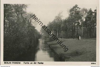 Berlin Pankow - Bürgerpark - Partie an der Panke - Foto-AK 30er Jahre - Verlag Ludwig Walter Berlin