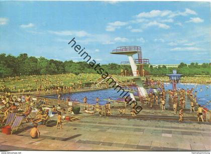 Berlin - Pankow - Freibad - Ansichtskarte-Grossformat 1972 - Verlag VEB Bild und Heimat Reichenbach - beschrieben 1974