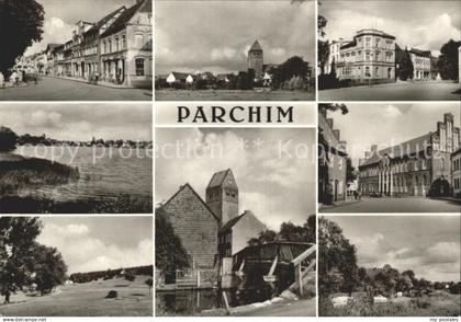 72381943 Parchim Mecklenburg-Vorpommern Teilansicht Kirche See Parchim