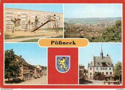 73920081 Poessneck Panorama Poessneck Ost Schuhgasse Rathaus