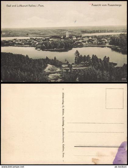 Kallies Pommern Kalisz Pomorski Pommern Aussicht vom Russenberge 1912