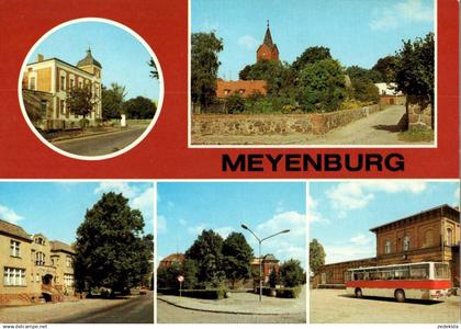 H4820 - TOP Meyenburg - Bahnhof Hotel Omnbus Ikarus - Bild und Heimat Reichenbach