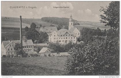 AK Erzgebirge Clausnitz Erbgerichts Gasthof Erbgericht bei Rechenberg Bienenmühle Friedebach Cämmerswalde Nassau Sayda