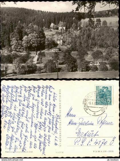 Ansichtskarte Rechenberg-Bienenmühle Panorama-Ansicht 1961/1960