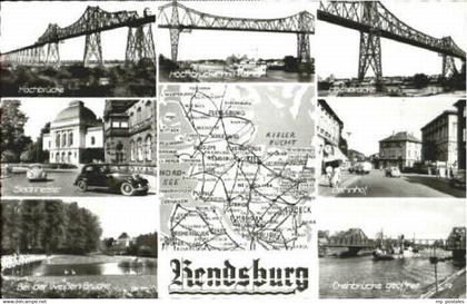 70119744 Rendsburg Rendsburg Hochbruecke Theater Bruecke Bahnhof  ungelaufen ca.