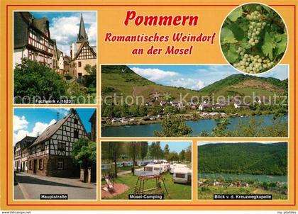 73178879 Pommern Mosel Hauptstrasse Fachwerk Camping Kreuzwegkapelle Pommern Mos