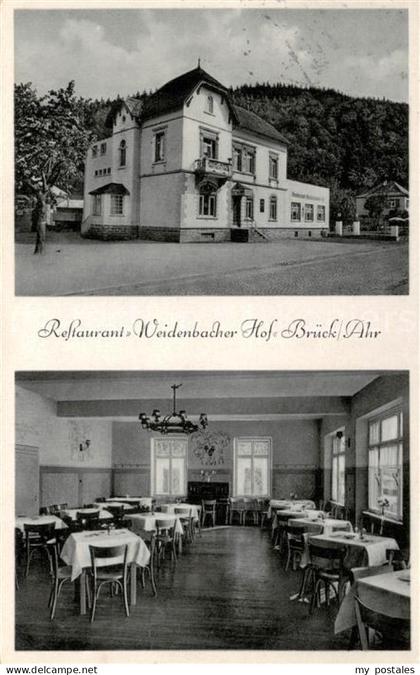 73790937 Brueck Ahr Ahrbrueck Restaurant Weidenbacher Hof Aussen- u. Innenansich