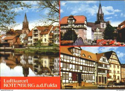 70117913 Rotenburg Wuemme Rotenburg Rathaus Marktplatz Fulda x 1985 Rotenburg