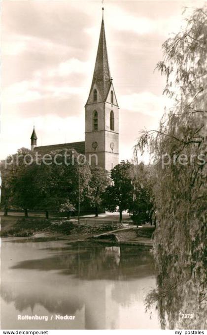 73610847 Rottenburg Neckar Kirche Neckarpartie Rottenburg Neckar