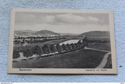 Saarbrucken, saarpartie am staden, Allemagne