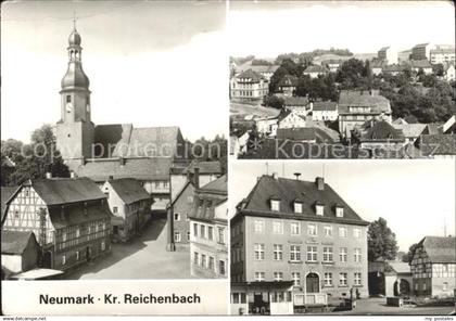 72067977 Neumark Reichenbach Ortsansicht mit Kirche Kreissparkasse