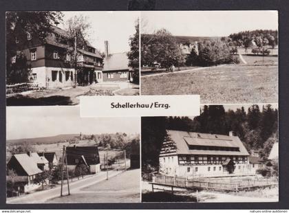 Ansichtskarte Schellerhau Erzgebirge Sachsen Ansichten nach Zeuthen Brandenburg