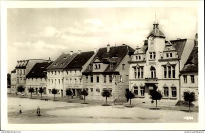 CPA Ostritz in der Oberlausitz, Marktplatz mit Rathaus