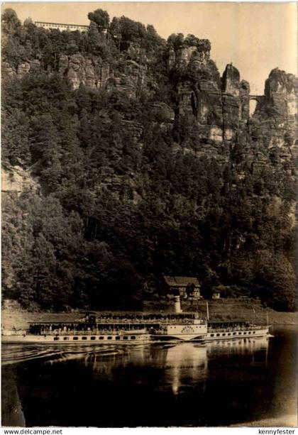 Sächs. Schweiz,, Bastei und Elbdampfer