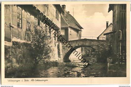 Schleusingen - Alt-Schleusingen - Foto-Ansichtskarte - Verlag Straub & Fischer Meiningen