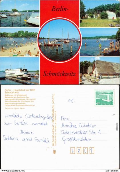 Schmöckwitz Berlin Seddinsee, Zeuthener See, Intercamping Krossinsee g1988