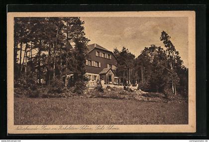 AK Schöna /Sächs. Schweiz, Gasthof Naturfreunde-Haus am Zirkelstein