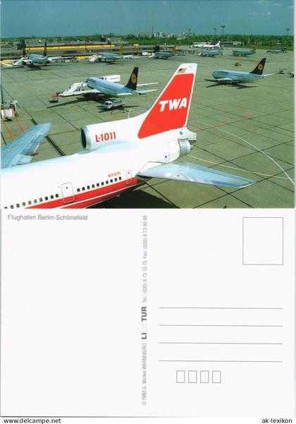 Schönefeld-Berlin Flughafen Berlin-Schönefeld Airport Flugzeuge auf Vorfeld 1992