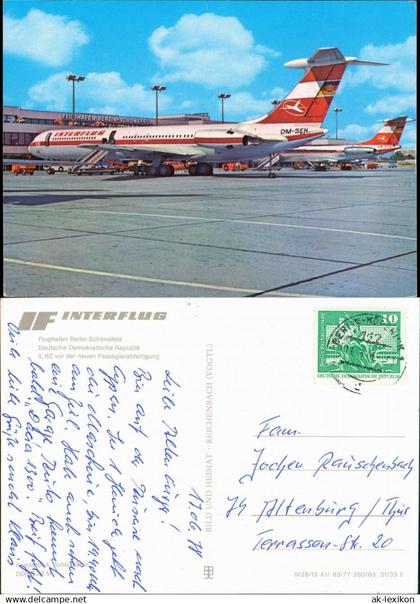 Schönefeld-Berlin INTERFLUG Flughafen IL 62 Passagierabfertigung 1977