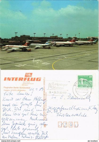 Schönefeld-Berlin Interflugmaschinen, hauptsächlich Iljuschin II-62M 1986