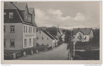 AK Neudorf Sehmatal Erzgebirge Restaurant Conditorei Illing Bahnhofstrasse bei Sehma Cranzahl Annaberg Oberwiesenthal