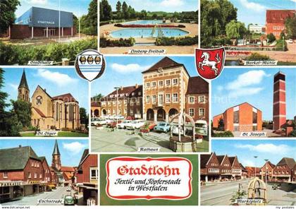 Stadtlohn Stadthalle Freibad Muehle Rathaus Innenstadt Marktplatz